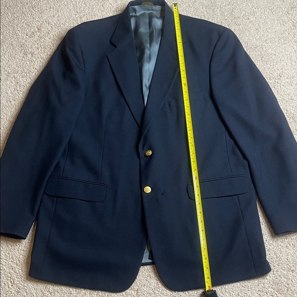 Stafford Dark Blue Blazer with Gold Accents - Picture 2 of 10
